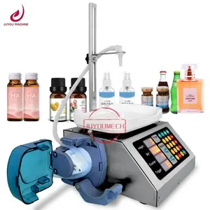 Máquina automática de llenado de polvo de pesaje de 10-100ml, viales pequeños, lata de PET, aceite esencial, mermelada de miel, tinta, pegamento de jabón líquido, Perfume