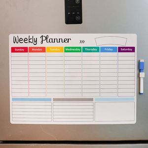 Tableau magnétique de planification pour réfrigérateur, impression personnalisée, tableau des tâches, calendrier magnétique, bloc-notes, tableau blanc en PVC écologique réutilisable - Product Image 3