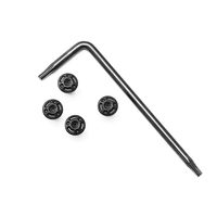 Vis de fixation de petite taille, fabricant, plaqué or, noir, bleu, arc-en-ciel, coloré, acier inoxydable, titane, vis à poignée pour jouet de pistolet
