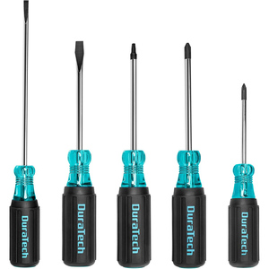 Steel <b>Screwdriver</b> <b>Set</b> with Non-Slip Grip Flathead and Square Head Screw Driver for Home Industrial Use - Product Image 1