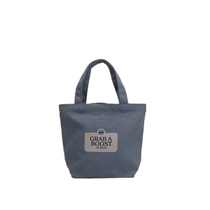 Wholesale Custom Logo Cute <b>Small</b> <b>Canvas</b> Tote <b>Bag</b> Eco Friendly Reusable Solid Color Cotton Tote <b>Bag</b> - Product Image 1