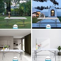 Tragbarer Klapptisch für Gartenparty Picknick Camping BBQ Dining Kitchen