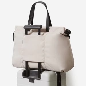 Yoga Gym Durable Nylon Foldable <b>Duffel</b> <b>Bag</b> with Shoes Compartment for Men and Women White Travel Large Capacity - Product Image 4
