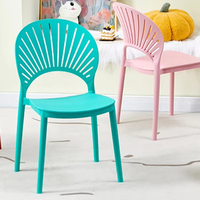Chaises en plastique empilables à bas prix Chaise de fête sans bras moderne colorée Pp pour enfants