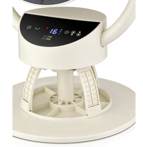 Calore di cui puoi fidarti: Riscaldatore da 800W con elemento riscaldante in ceramica, struttura in metallo resistente, telecomando, compatibilità con prese EU/UK/US - Product Image 2