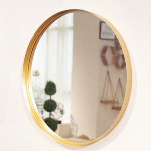 2mm 3mm 4mm 5mm 6mm Hotel Home Bathroom Aluminum <b>Mirror</b> Gold Round Frame Wall Mounted <b>Mirror</b> - Product Image 1