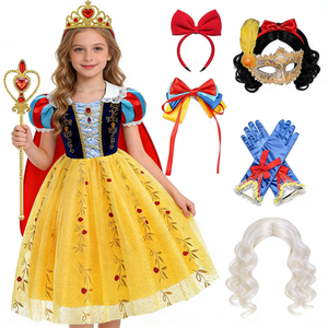 La principessa <span class=keywords><strong>Elsa</strong></span> indossa un abito con paillettes stravagante per il costume della festa di compleanno di Halloween, adatto ai bambini. - Product Image 2
