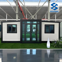 40 Villa mobile de luxe 3 4 2 chambres à coucher, préfabriquée 20 pieds, maisons conteneurs avec toilettes pour hôtels et petites maisons