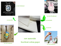 Papier absorbant écologique recyclable A4, épaisseur 0,5 mm-3,0 mm, 70*100 cm, papier de test de parfum de haute qualité / feuille de carte désodorisante pour voiture