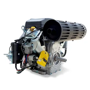 Rato R670 24HP v-ikiz çift silindirli yatay şaft gasoline benzinli motor 670cc
