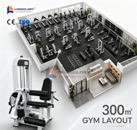 Appareils de musculation à charge libre (plaque de poids) de 300 mètres carrés pour l'entraînement des bras, des jambes, des épaules, du dos et des biceps