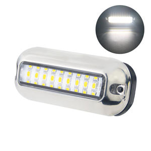 Lumières sous-marines LED en acier inoxydable 316 pour yachts et navires 10-30V Lumière blanche bleue verte IP68 Nouveau matériel marin - Product Image 2