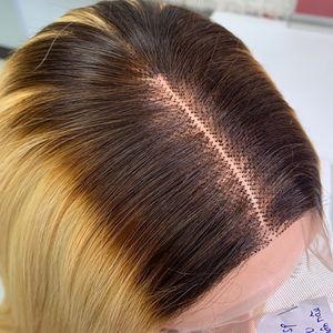 Pelucas vietnamitas rectas de hueso, extensiones de cabello rubio completo, mechones súper dobles dibujados, cabello humano virgen crudo sin procesar - Product Image 2