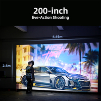 Proyector de TV Inteligente Android 12 4K 1080p 1400 Lúmenes HIFI Estéreo para Cine en Casa con Corrección Trapezoidal Automática 3+32GB para U002