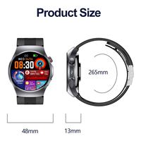 Reloj Inteligente ERON Nuevo 4G GS206 con Bomba de Aire, Presión Arterial, ECG, Tarjeta SIM, Pantalla AMOLED HD, Monitor de Frecuencia Cardíaca y Sueño para Hombres