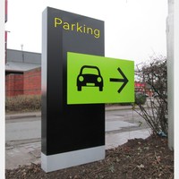 Panneau pylône lumineux personnalisé, signalisation directionnelle, panneau publicitaire pylône, panneau de signalisation routière, panneau publicitaire sur pied pour les entreprises
