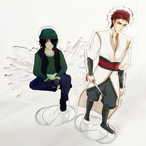 Custom UV Printed Transparent Design Advertising Anime Acrylic Keychain Acrylic Standee - Product Image 2