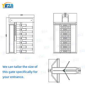 Barrière périmétrique extérieure intégrée intelligente AT507, portail piétonnier bidirectionnel à ouverture rapide 1630 mm pour bureau <span class=keywords><strong>d</strong></span>'entreprise - Product Image 5