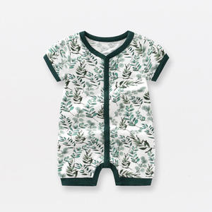 OEM ODM verano bambú Sleeper niño pequeño mono de manga corta fino <span class=keywords><strong>mameluco</strong></span> recién nacido bebé Pijamas - Product Image 6