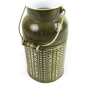 <span class=keywords><strong>Grand</strong></span> vase de jardin galvanisé Pots de fleurs Minimalist <span class=keywords><strong>Metal</strong></span> Iron Slim Bucket Medium <span class=keywords><strong>Metal</strong></span> Galvanizedno Handle Plant Spring - Product Image 5