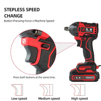 Llave de Impacto Eléctrica Inalámbrica de Alta Potencia, 21V, de Litio, con Kit Completo de Herramientas para Taller y Mantenimiento Automotriz