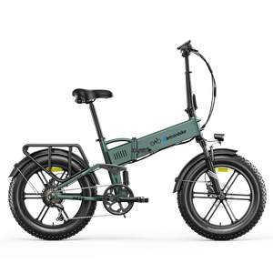 Folding Aluminum <b>Frame</b> <b>Fat</b> Tire <b>Ebike</b> 20"4.0 Full Suspension Electric Bike 250W 55Nm Motor 48V13Ah Battery Hydraulic Brake - Product Image 3