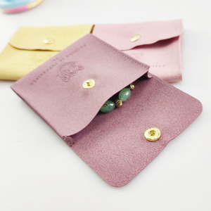 <span class=keywords><strong>Luda</strong></span> กระเป๋าไมโครไฟเบอร์ออกแบบโลโก้ได้ตามต้องการใส่การ์ดเครื่องประดับต่างหูแบบฝาพับสร้อยคอหนังนิ่มสำหรับจัดแสดงเป็นของขวัญ - Product Image 5