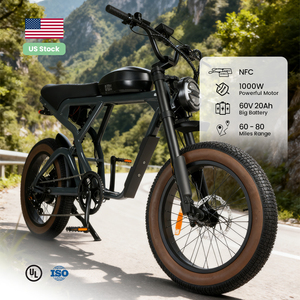 Novedad 2025 OEM Moto Eléctrica de Cross 52V 60V Bicicleta Eléctrica Fat Bike 750W 1000W Llantas Anchas Asiento Doble para Adultos Bicicleta Eléctrica de Montaña - Product Image 2