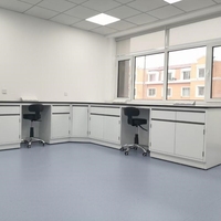 Banc de travail latéral en acier pour laboratoire de bioscience, résistant aux produits chimiques, avec une longue durée de vie
