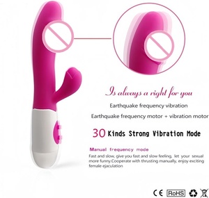 Vibrador de Conejo de Silicona de Doble Cabeza para Mujeres, Juguete Sexual para Adultos, Varita Mágica, Masajeador de Clítoris para Mujeres - Product Image 2