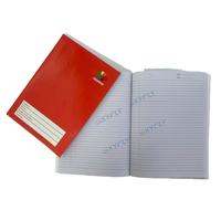 Cahier d'exercices scolaire de qualité industrielle, reliure à chevalet, couverture en papier, format A5, écriture