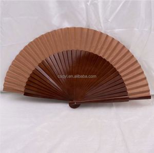 Abanico de Mano de Arte Folclórico Español Flamenco, 9 Pulgadas (23 cm), Pintado, Hecho de Madera y Tela, Negro con Borde Rojo - Product Image 3