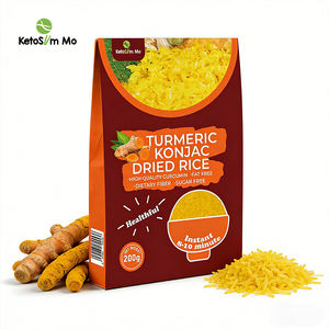 ข้าวชิราทากิปรุงสำเร็จรสขมิ้น ข้าวแห้งคอนยัคเพื่อสุขภาพ ตัวอย่างฟรี รับผลิตตามสั่ง ขายส่ง - Product Image 1