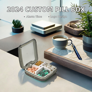 Boîte à pilules numérique en plastique MEMOSAN BS0660J Zhejiang avec alarme et logo personnalisé, best-seller 2024 - Product Image 2