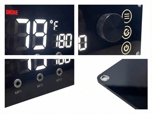 ตัวควบคุมเตาปิ้งย่างแบบดิจิตอล PID พร้อม WiFi - ช่องเสียบหัววัดอุณหภูมิเนื้อ 3 ช่อง - Product Image 4