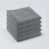 Serviette de lavage auto en microfibre 300 GSM 40x40cm, tissu éponge côtelé doux, absorbant, sans peluches, séchage rapide, réutilisable pour le detailing