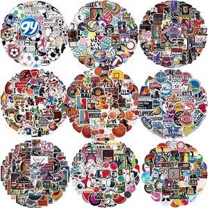 50-500 variedad de bola mixta estrella graffiti fútbol impermeable extraíble cuaderno monopatín anime kawaii pegatinas - Product Image 2