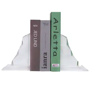 High-grade K9 Crystal Book Block for Home Decoration Gifts Nordic Glass Crystal Bookend