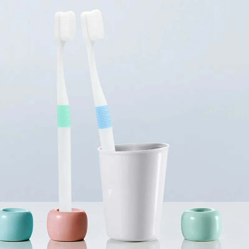 新しいデザイン超ソフト10000毛大人用歯ブラシ10000超超ソフト毛プラスチックナノ歯ブラシ