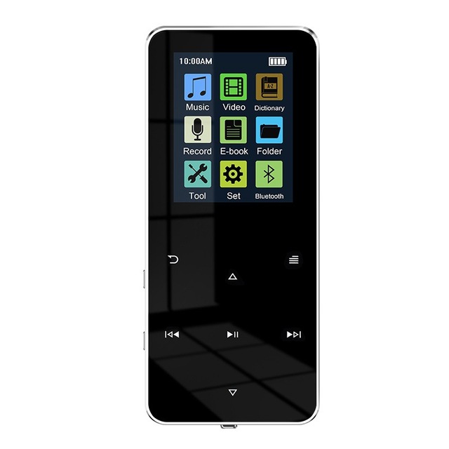 16GB for 5.2 HiFi Sound MP3 Player Built-in HD Speaker FM Radio Voice Recorder Earphones-Screen <2" FLAC Support-Black