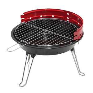 Portable Folding Outdoor BBQ Grill Adjustable Round Tripod Charcoal Grill No Installation Required - Product Image 2