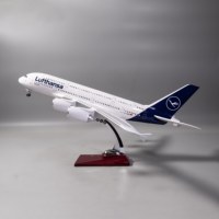 Modèle d'avion OEM Airbus A380 Lufthansa, type ouvert, taille 46 cm, cadeau d'affaires, échelle 1/160 A380 Lufthansa