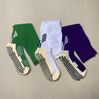 Chaussettes de compression antidérapantes personnalisées en coton et nylon pour le football professionnel