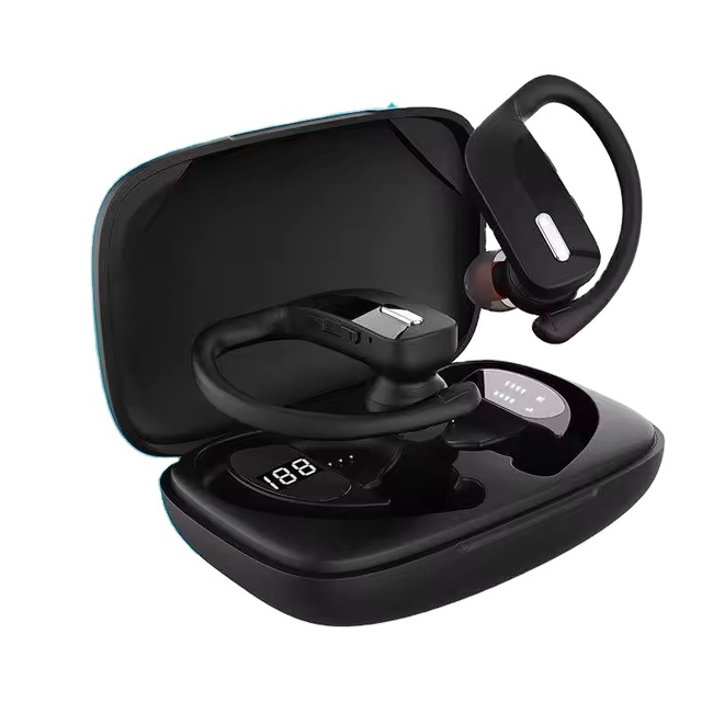T17 Tws Earphone Cute with Ear Hook Mini Portable Sports Wireless Headphones CVC Intelligent T17 Earbuds for Smart Phone