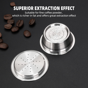 Pour <span class=keywords><strong>Lavazza</strong></span> Mio Easy Fill Espresso Filter Pod 1Pod 1Tamper Set Kit de papier filtre à Capsule de <span class=keywords><strong>café</strong></span> réutilisable pour Machines K-Cups - Product Image 5
