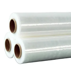 Fabrieksprijs Transparant Lldpe Pallet Stretch Film Plastic Polyethyleen Folie Plastic Lldpe Wrapping Strech Folie Voor Verpakking