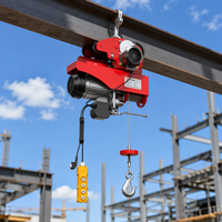 Mini-treuil électrique PA800 800 kg (1760 lb) 220 V portable avec moteur 100 % cuivre pur pour garage et atelier domestiques
