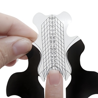 Formes à ongles professionnelles autocollantes pour extension d'ongles en gel acrylique
