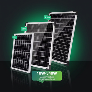 Premium 20W Mono Cells 18V 15.8% Efficiency Tempered Glass Aluminum <b>Frame</b> Small Size Solar PV Panel for RV Trailer Farm Battery - Product Image 1