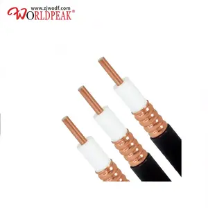 Kabel Coax RF Tabung Tembaga Heliax Harga Termurah Kabel Pengumpan & Super Fleksibel Bergelombang 1/2 "1/4"